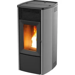MCZ Pelletofen wassergeführt EGO Hydromatic 12 R 11,8 kW Silber Holzpellets