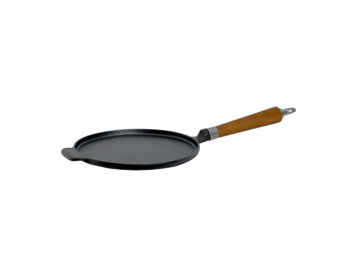 Ronneby Bruk Crepespfanne, Braun, Schwarz, Holz, Metall, 24x7x51 cm, Kochgeschirr, Pfannen, Crepespfannen