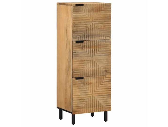 vidaXL Highboard Braun 40x33x110 cm Massivholz Mango