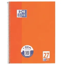 Oxford Collegeblock »Schule« Lineatur 27, A4+ liniert, Optik-Papier orange