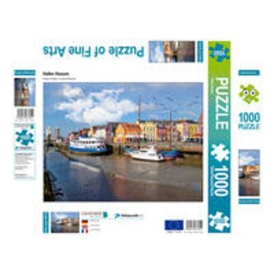 CALVENDO Puzzle Hafen Husum 1000 Teile Lege-Größe 640 x 480 cm Foto-Puzzle Bild von Peter Roder