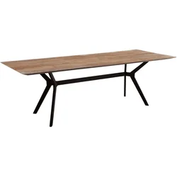 Esstisch Metropole Teakholz, modern massiv, natur, 225 cm, für 6–8 Personen