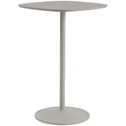 Muuto Soft Cafe Stehtisch, 70 x 70 cm, grau linoleum / grau