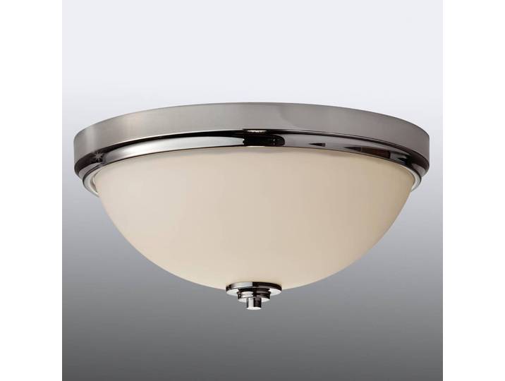 Plafondlamp Malibu, dimbaar, chroom / zilver, Badkamer, Glas, Plafondlamp badkamer