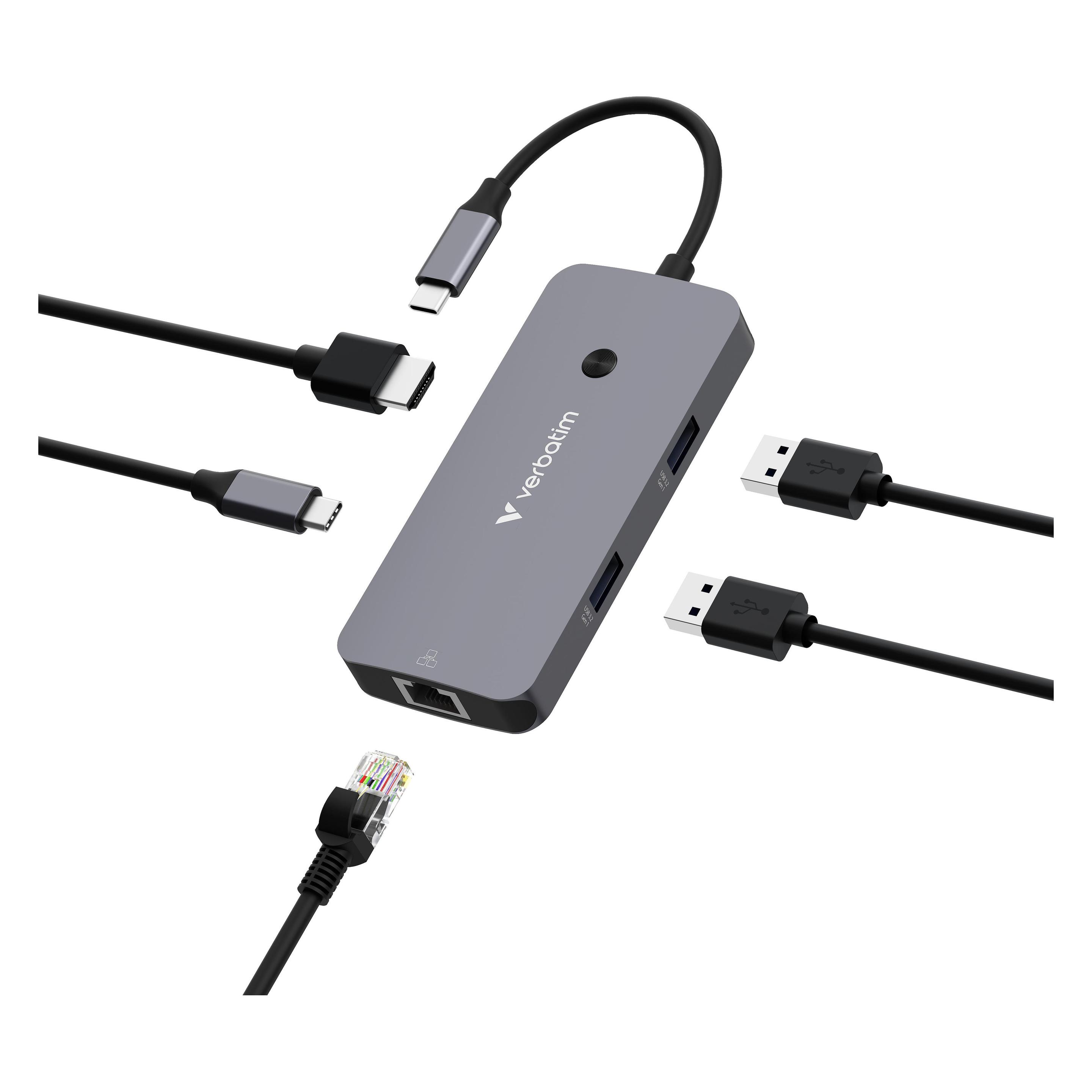 Verbatim USB-C Pro Multiport Hub 5 Port CMH-05 32150 (USB-C, 5 Ports) (32150)