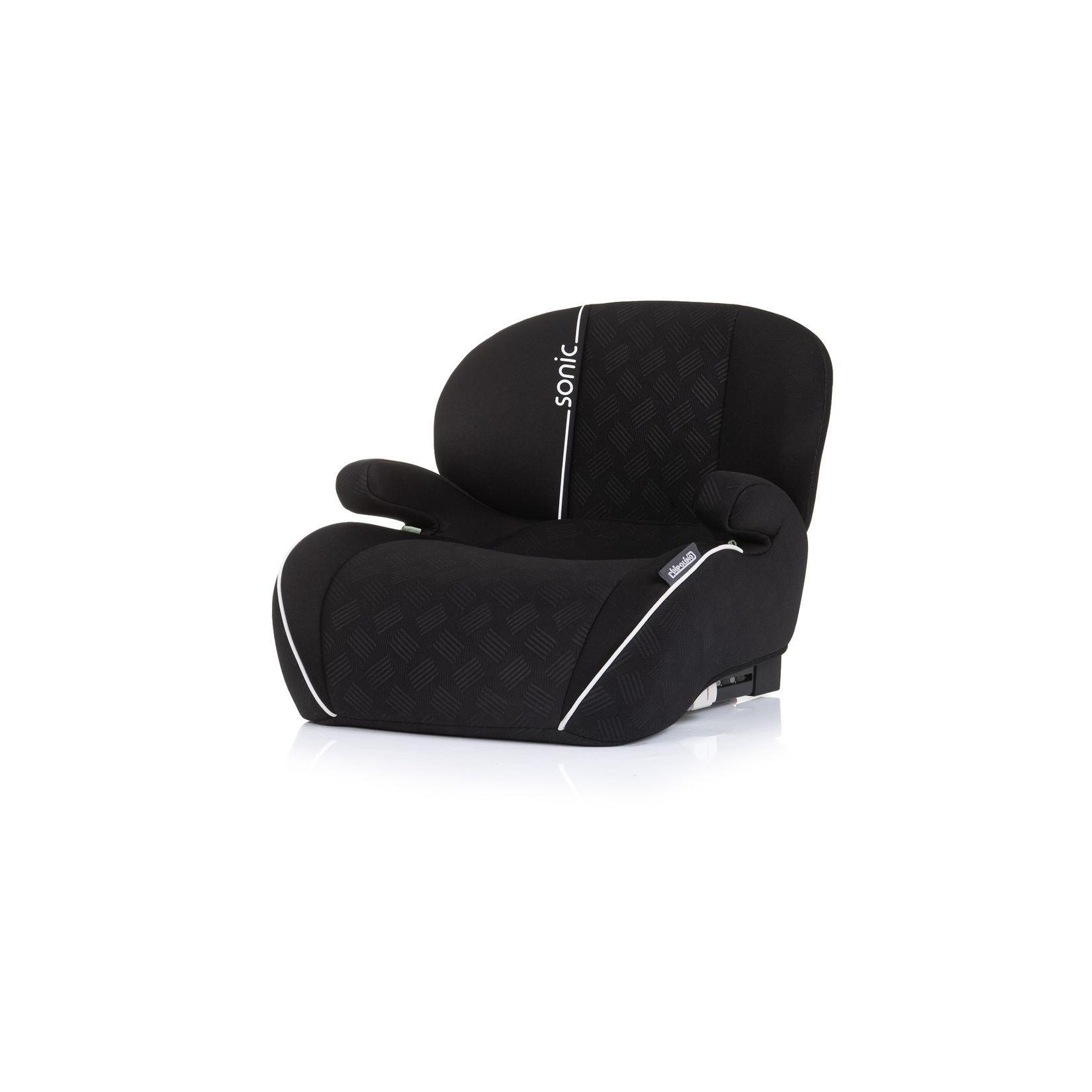 Chipolino Kindersitz, Sitzerhöhung Sonic Isofix, i-Size, 125-150 cm, Armlehne schwarz