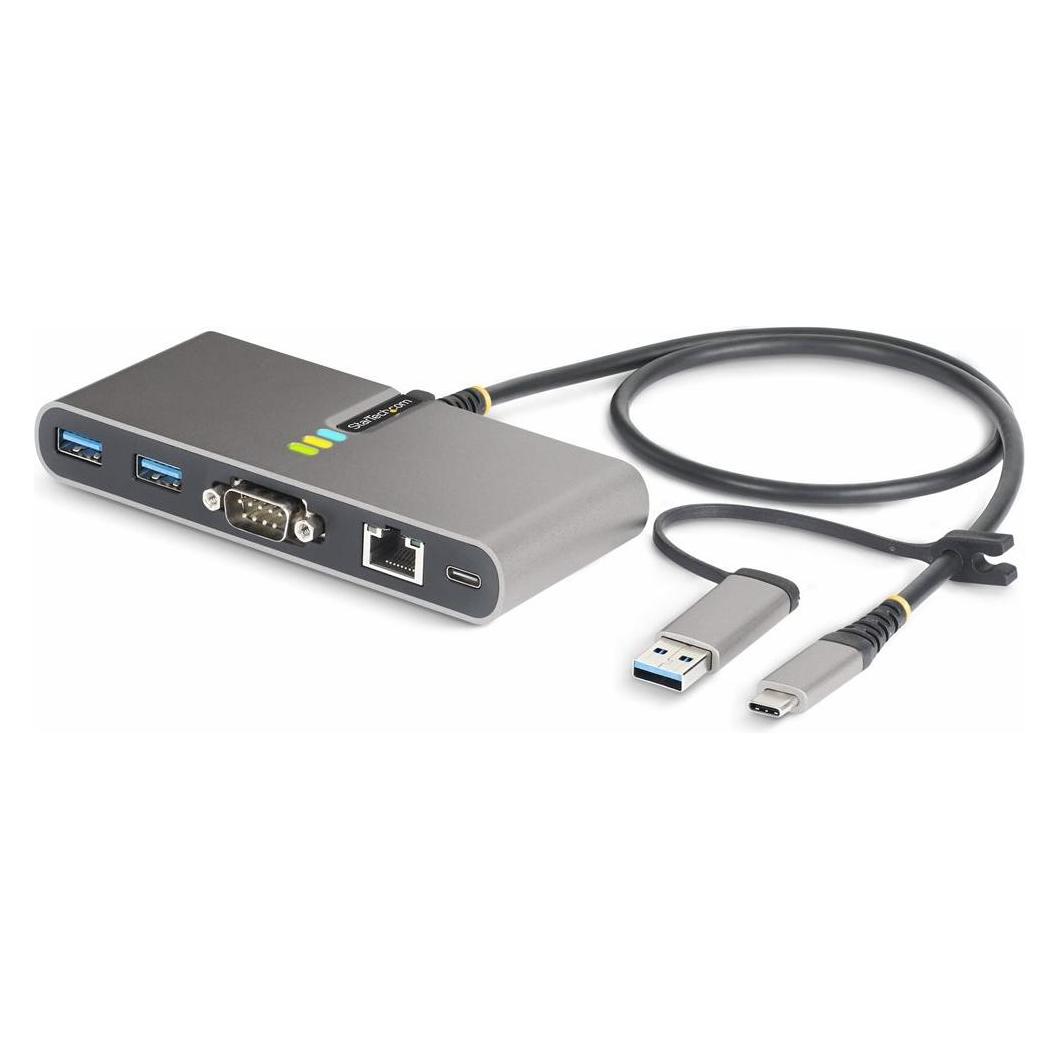 StarTech com 5G2A1SGBB-USB-C-HUB, Kabelgebunden, USB 3.2 Gen 1 (3.1 Gen 1) Type-C, 100 W, 10,100,100 (USB-C, 2 Ports) (5G2A1SGBB-USB-C-HUB)