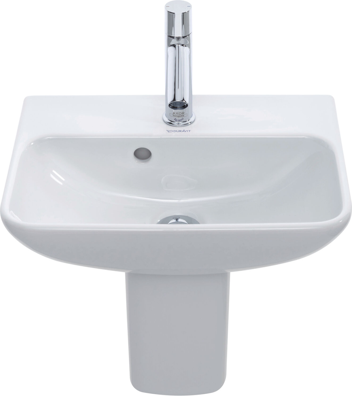 Duravit ME par Starck demi-colonne 0858410000 16,5 x 23 cm, blanc, pour 071945