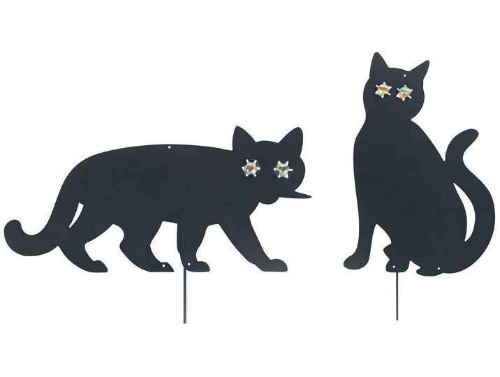 Tierabwehr-Attrappe WENKO, schwarz, B:37cm H:24cm, Metall, Tierattrappen, Tierabwehr-Attrappe