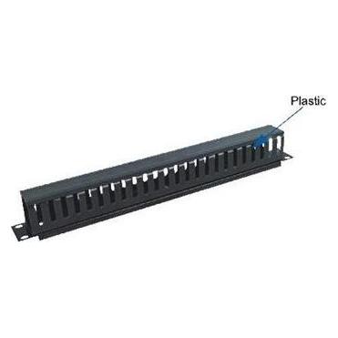 OEM 19" 1U single-sided plastic rail, pass-through (9650)