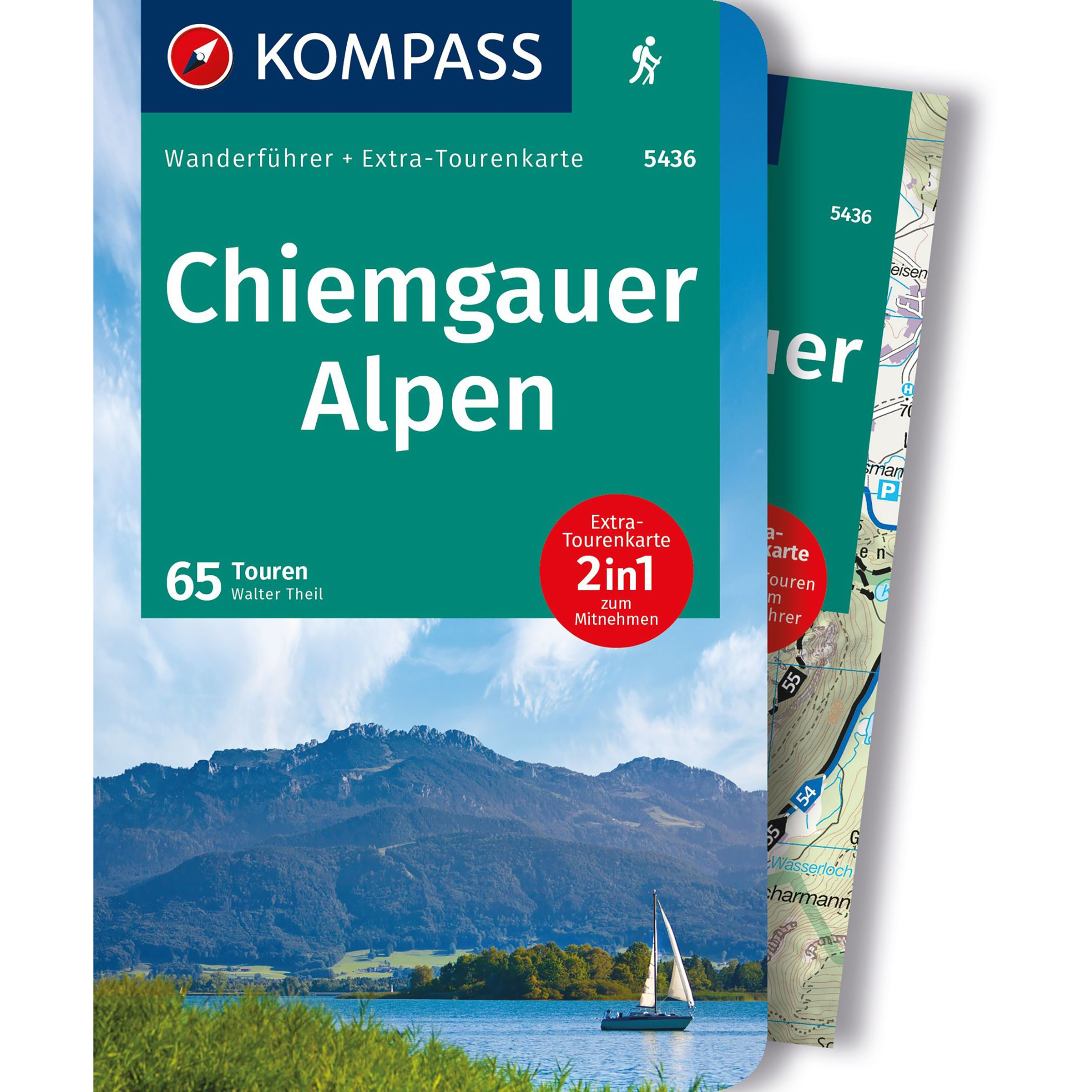Kompass Verlag Chiemgauer Alpen 5436 Wanderführer Wanderführer 2. Aufl. 2023