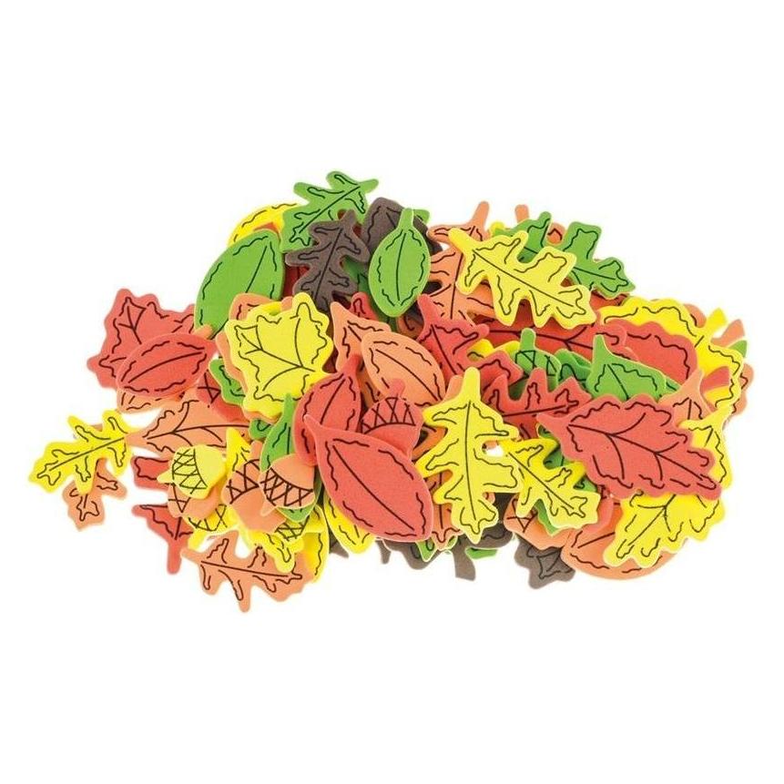 Brewis Blätter Schaumstoffaufkleber 32 Stk (32 Sticker) (47594422)