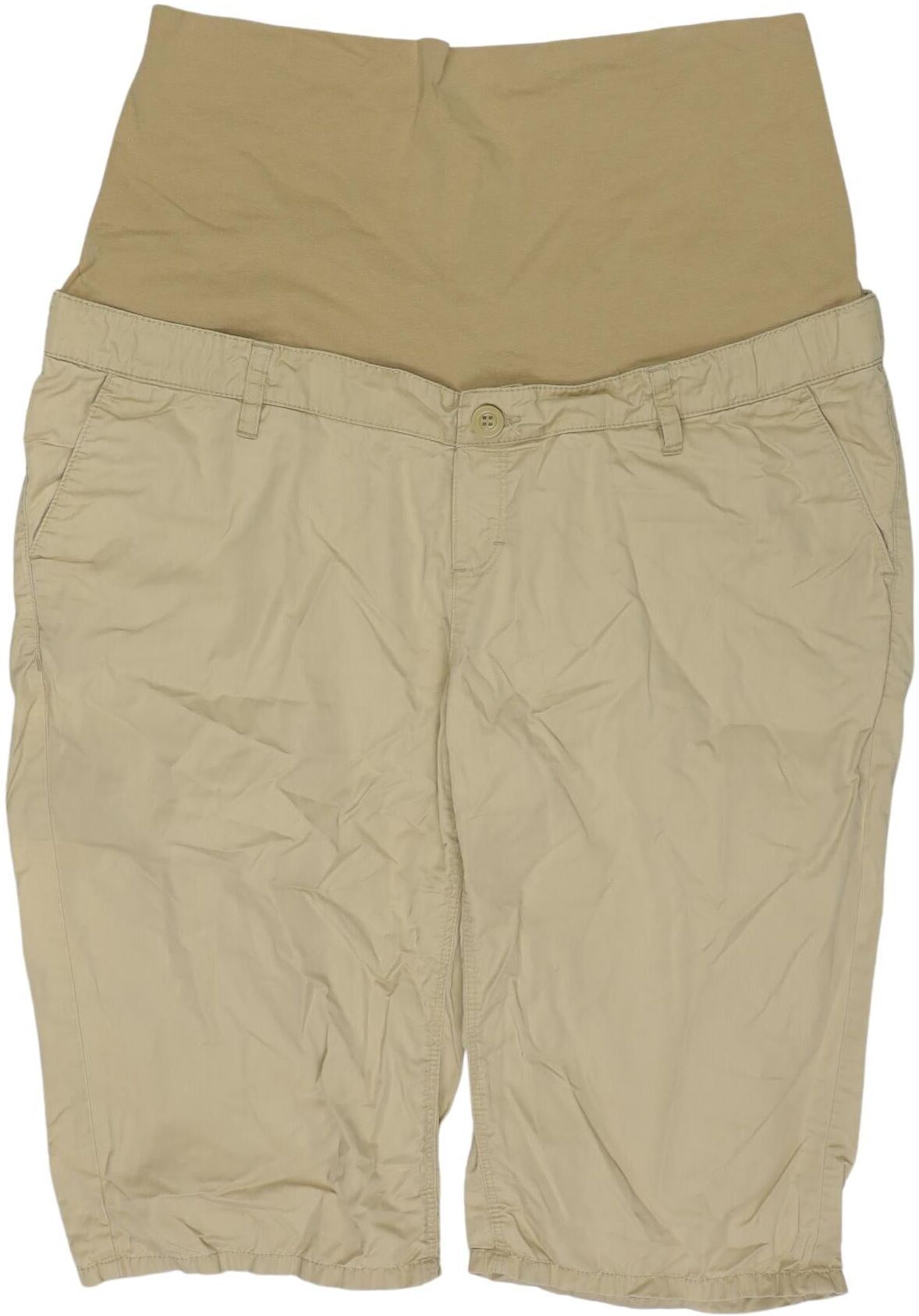 Esprit Maternity Damen Shorts, Beige, Gr. EU 40, Baumwolle - Second Hand