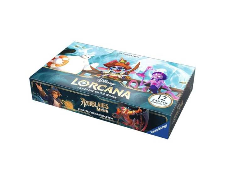 Ravensburger Disney Lorcana: Azurblaues Meer - Display mit 24 Booster Packs (Deutsch)