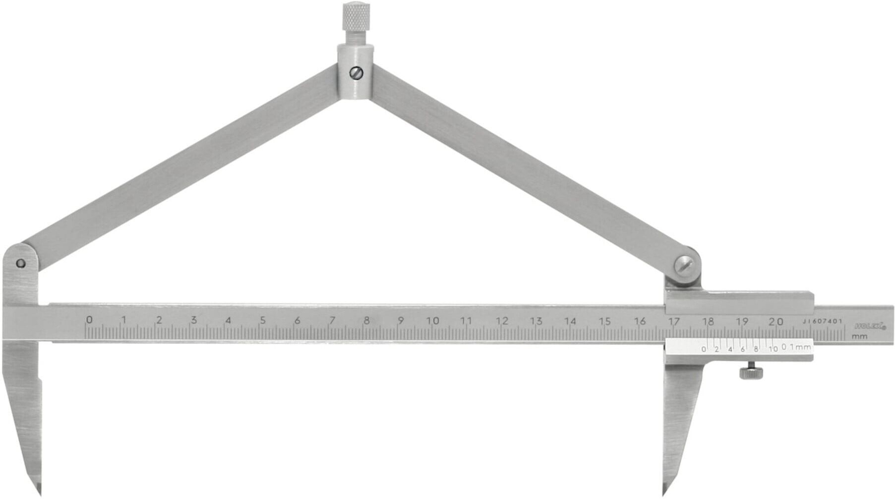 HOLEX Zirkel-Messschieber mit Hartmetall-Spitzen 300 mm (458210 300)