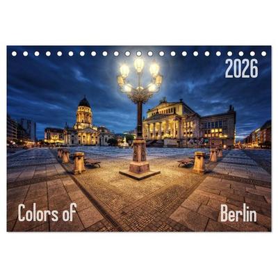 Colors of Berlin 2026 (Tischkalender 2026 DIN A5 quer), CALVENDO Monatskalender