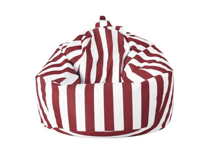 MKYYIOED Sitzsackbezug Outdoor Bean Bag Pouf Cover Kein Füllstoff im Inneren(Red,D100cm-cover-adults)