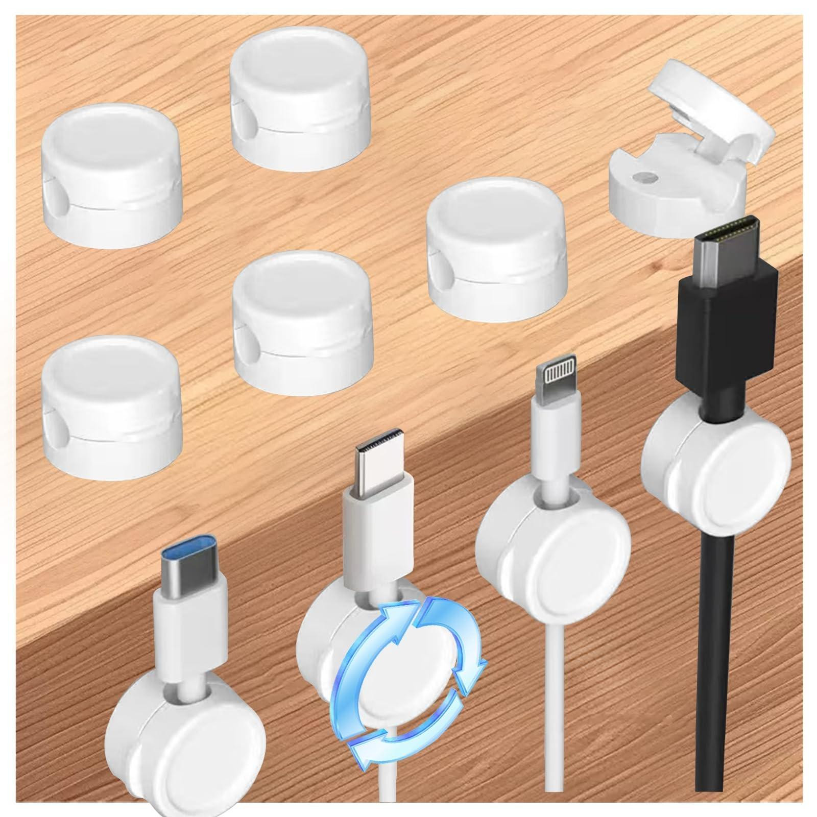 Solidchoice Set van 8 Kabelhouders voor Bureau