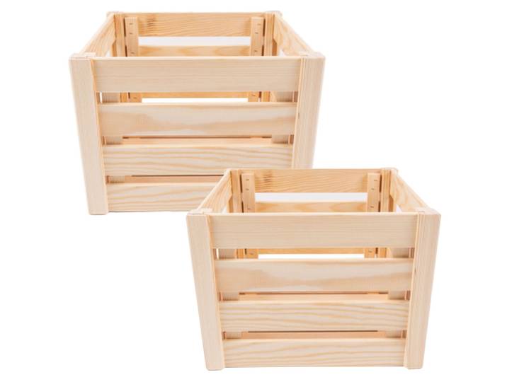2er-Set Holzkiste, S