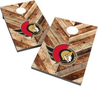 Skip's Garage Ottawa Senators 2x4 NHL Cornhole Bag Toss