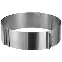 Edelstahl Tortenring verstellbar Backrahmen Backring 16 - 30 cm Kuchenring
