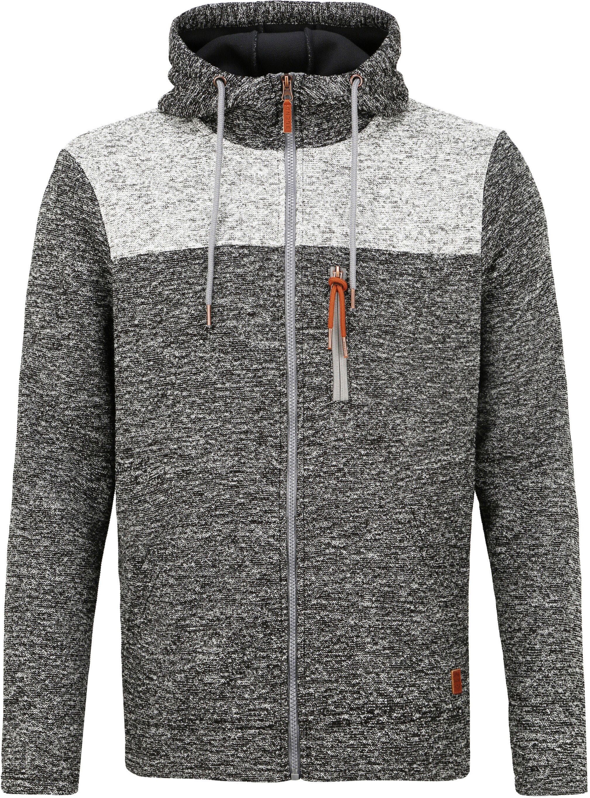 Fleecejacke BLEND "Fleecejacke BHPinheiro", Herren, Gr. L, schwarz, Obermaterial: 100% Polyester PES., Jacken Fleecejacke