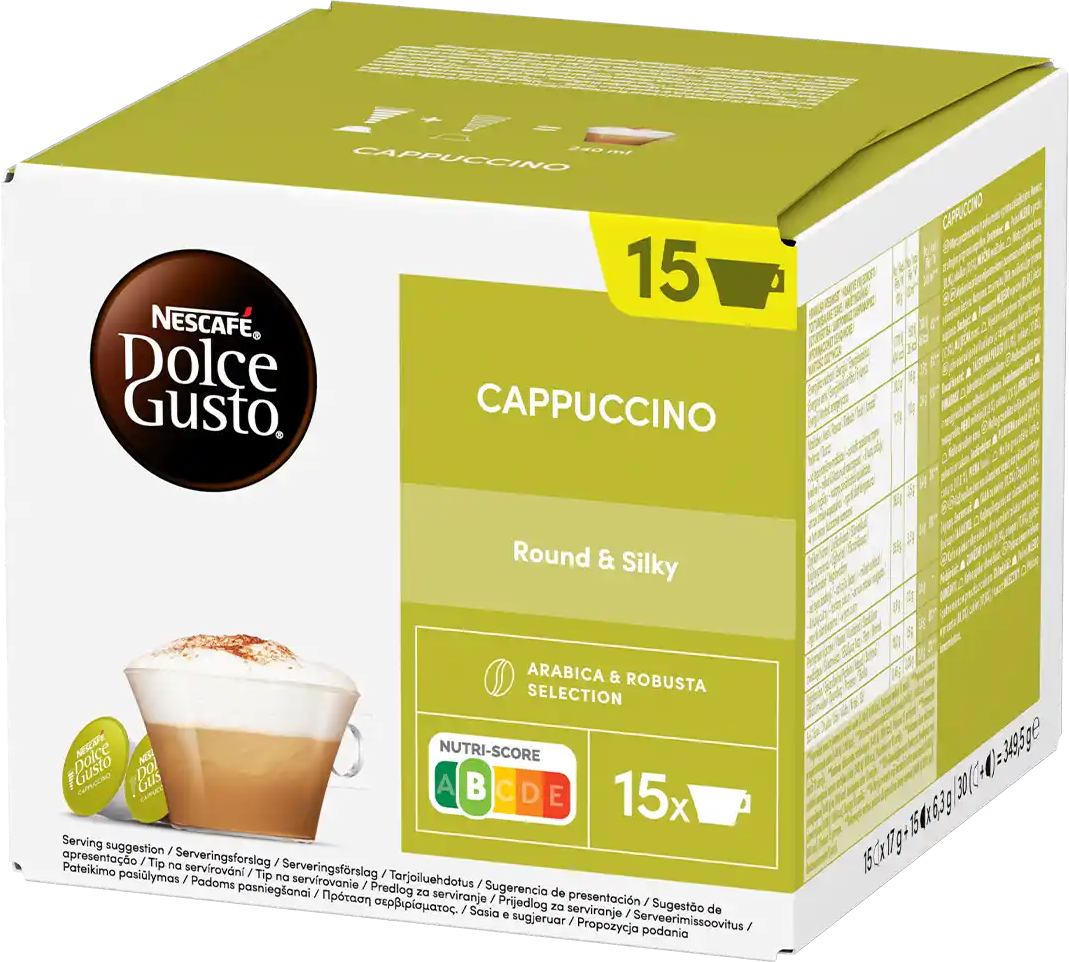 Nescafé®   Cappuccino - 30 Capsules de café pour Dolce Gusto - Cappuccino