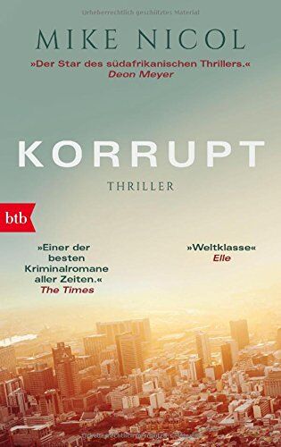 Mike Nicol - Korrupt: Thriller (Die Kapstadt-Serie, Band 2) - Preis vom 19.10.2026 19:33:35 h