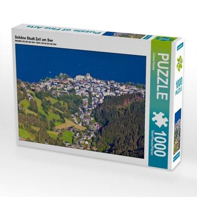 CALVENDO Puzzle Schöne Stadt Zell am See | 1000 Teile Lege-Größe 64 × 48 cm Foto-Puzzle für glückliche Stunden