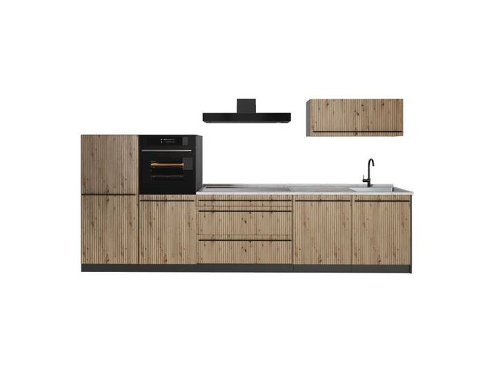 Cuisine R-Line 340cm sans plan de travail Chêne Artisan/Anthracite Vicco 67284
