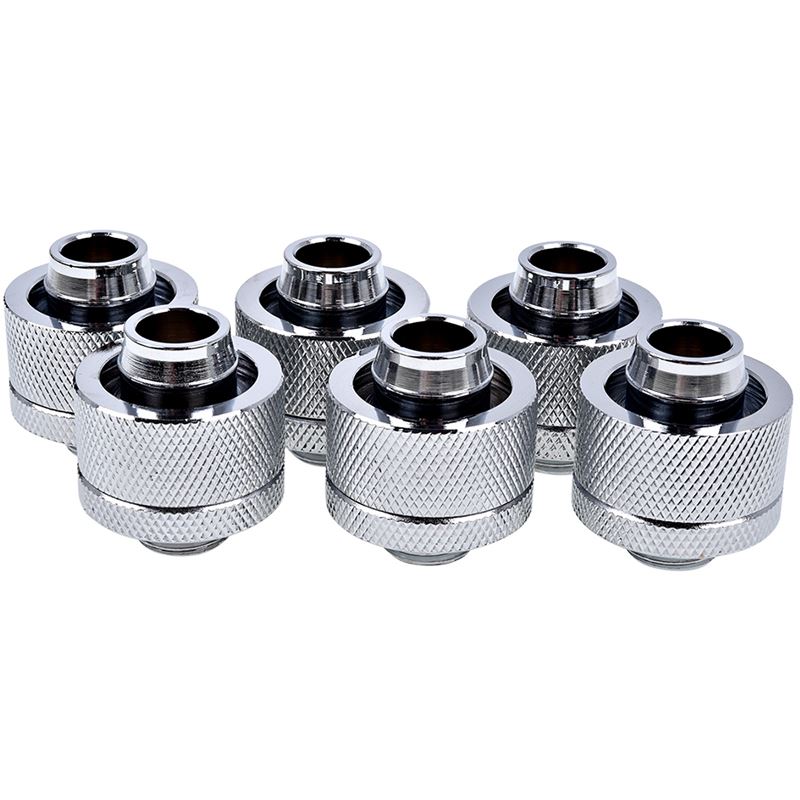 Alphacool Eiszapfen 19/13mm Anschraubtülle G1/4 - Chrome Sixpack