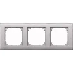 Merten Rahmen 3 fach alu waage/senkrecht 486360