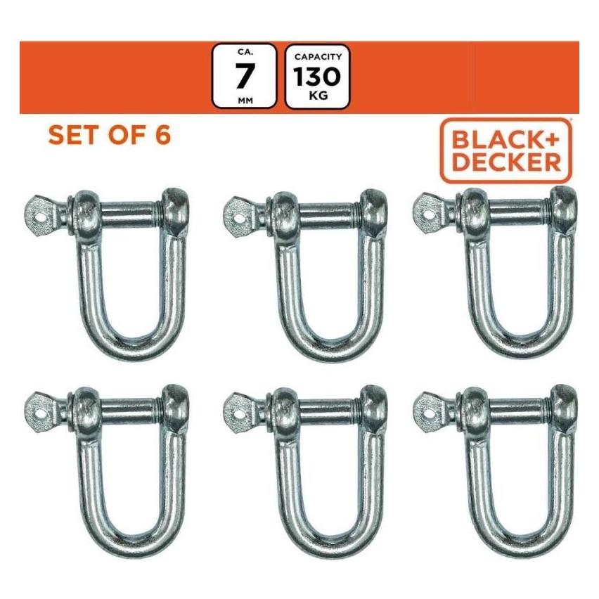 Black & Decker Schäkel Karabiner Max130kg 7mm (35501941)