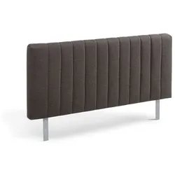 Rudolf Polsterkopfteil ZE+ Stoff Grau 107 cm