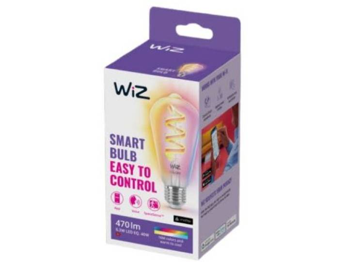 Wiz - Ampoule Led Connectée Couleur E27 Filament Edison 40w