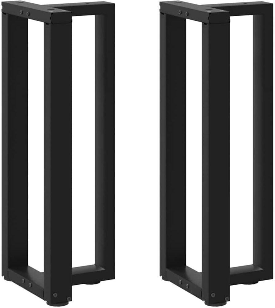 Latitude Run Ayzen Powder Coated Steel Table Leg Black 28 x 25 x (72-73) cm