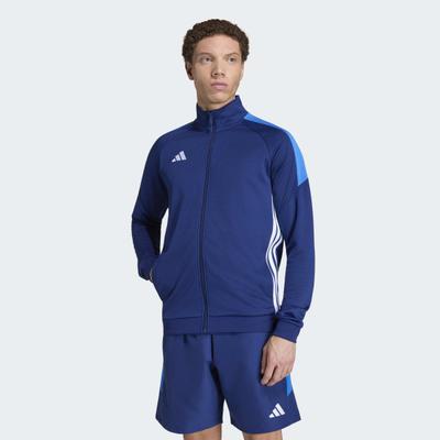 Trainingsanzug ADIDAS PERFORMANCE "TIRO ES TS", Herren, Gr. L, dkblau, broyal, weiß, Obermaterial: 100% Polyester, Sportanzüge Trainingsanzug, zweiteiliger Trainingsanzug, sportlicher Stil