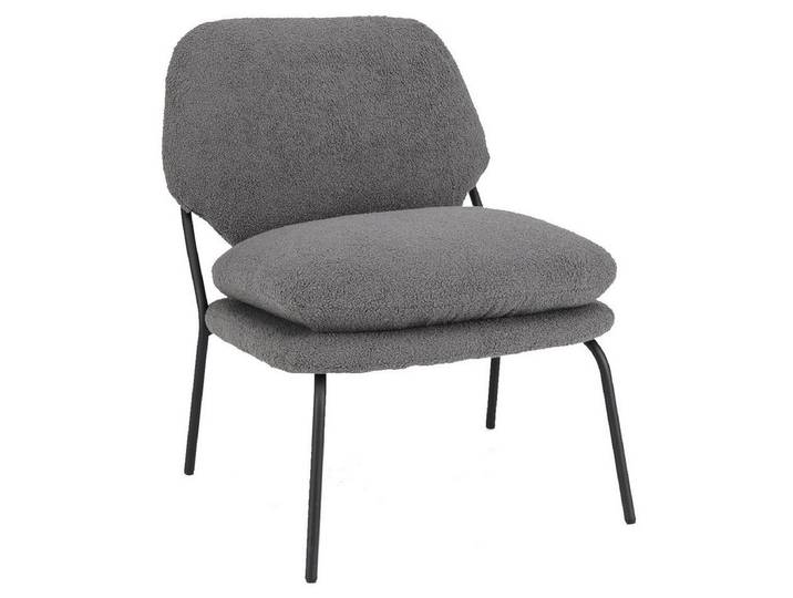 COSTWAY Relaxsessel, Polsterstuhl Esszimmer, mit hohem Rücken, grau