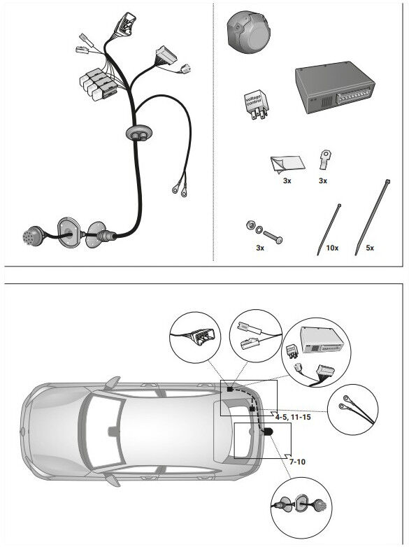BMW FAISCEAU SPECIFIQUE 13 BROCHES POUR LEXUS RX (02/23-)