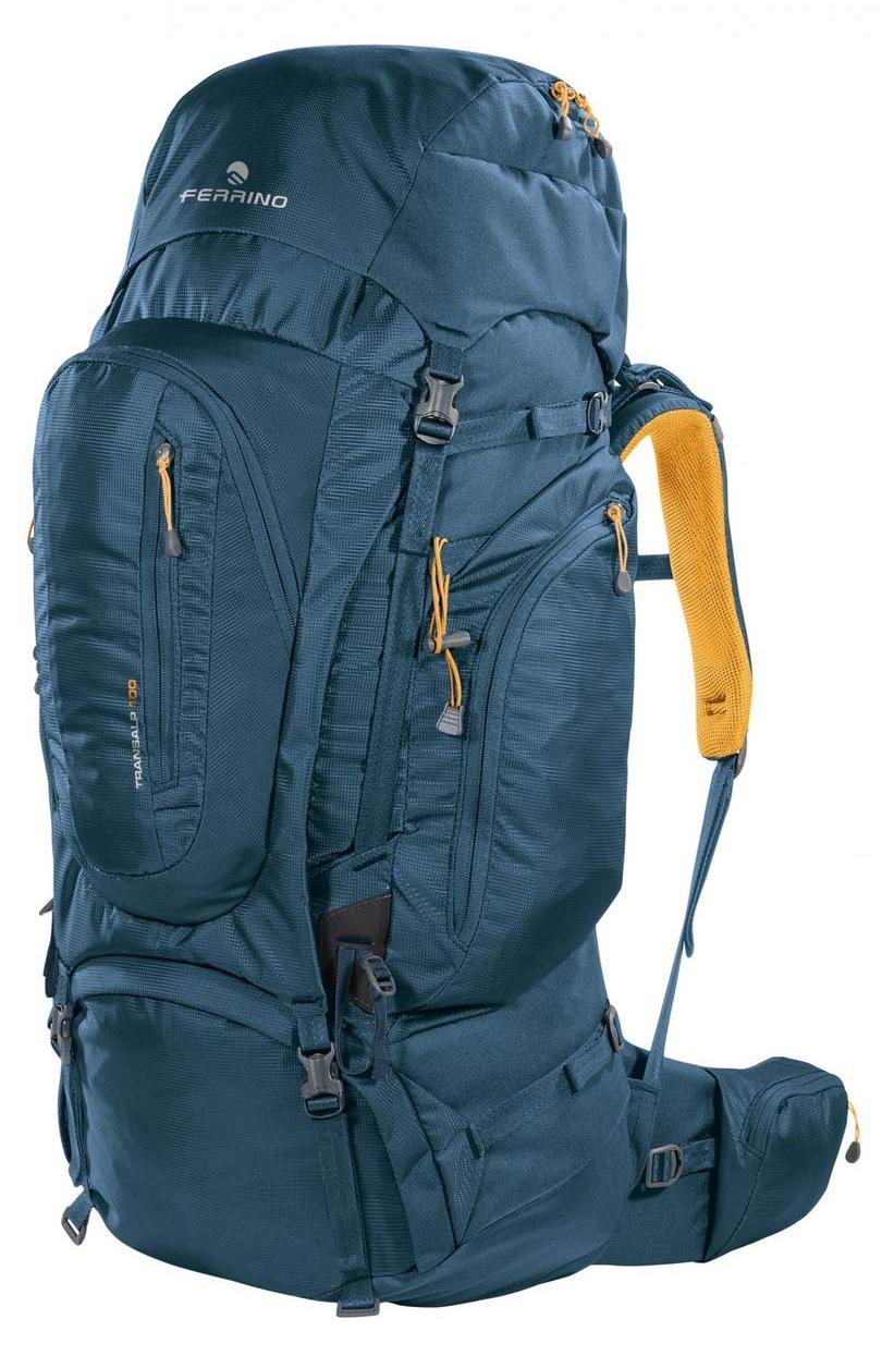 Trekkingrucksack 100 L, Blau, Cordura, Unisex