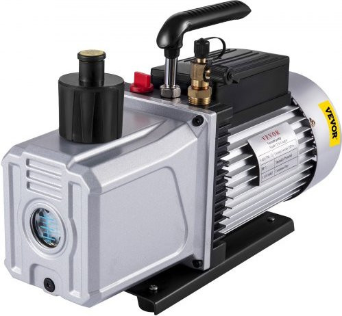 VEVOR Vacuümpomp 12CFM 1HP 5 Pa - Zilver