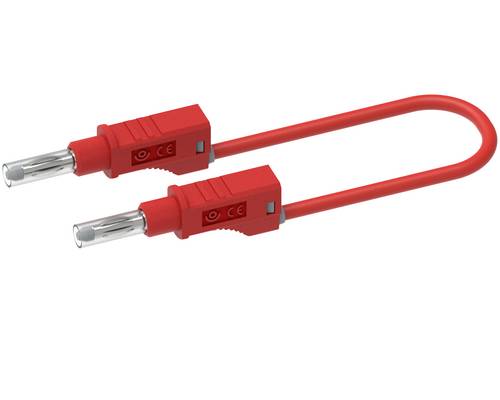 Electro PJP 2217/600V-CD1-200R Messleitung Bananenstecker Bananenstecker 2.00m Rot 1St.