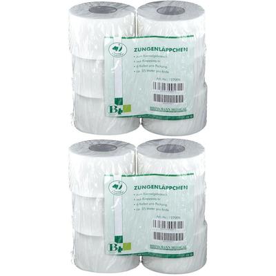 Zungenläppchen Kreppapier 6 Rollen 2x 2x1 St