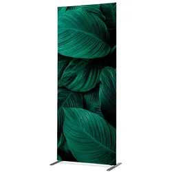 Textil Raumteiler Deko 85-200 Botanische Blätter Grüm