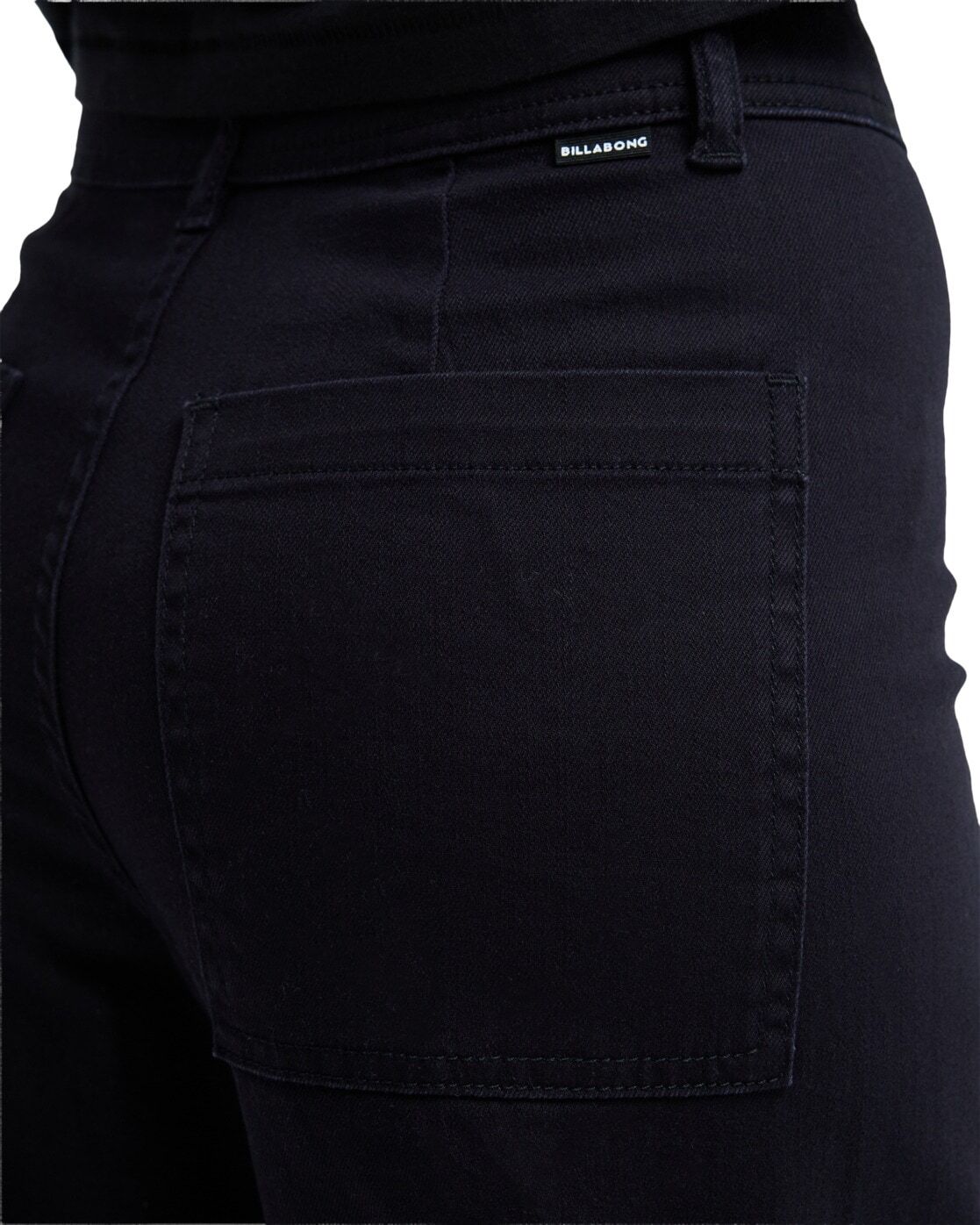 Stoffhose BILLABONG "Free Fall Twill", Damen, Gr. 28M, Normalgrößen, schwarz, Obermaterial: 98% Baumwolle, 2% Elasthan., Hosen Stoffhose