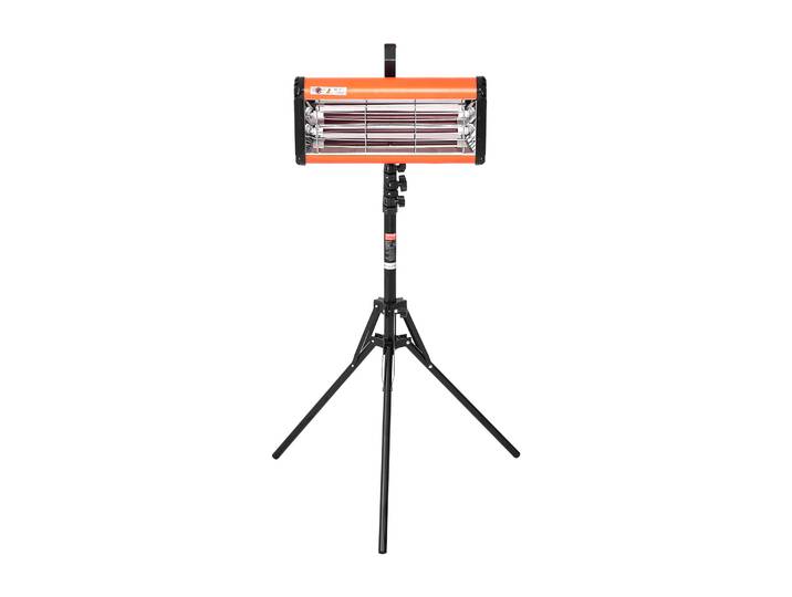 Lampe de durcissement infrarouge VEVOR\, double utilisation main/support\, 2000 W\, réglage du temps 0-90 min\, lampe de durcissement automatique avec chauffage automatique et support\, chauffage par pulvérisation/cabines de cuisson de 32 m
