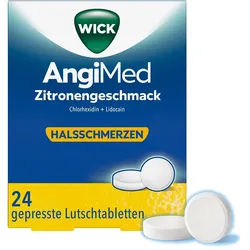 WICK AngiMed Zitronengeschmack 5 mg/1 mg Lut.-Tab. 24 St