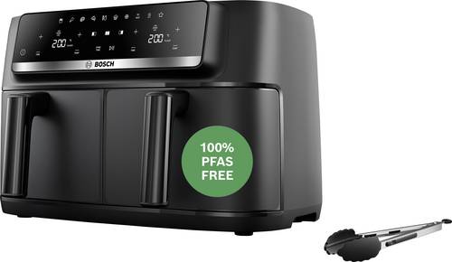 Bosch Serie 4, Double Drawer Air Fryer 9l 2500W Schwarz