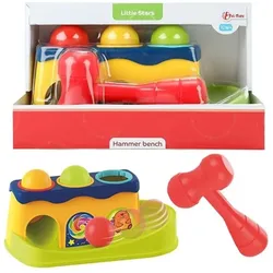 Toi-Toys - LITTLE STARS Hammerbank mit 3 Rasselkugeln