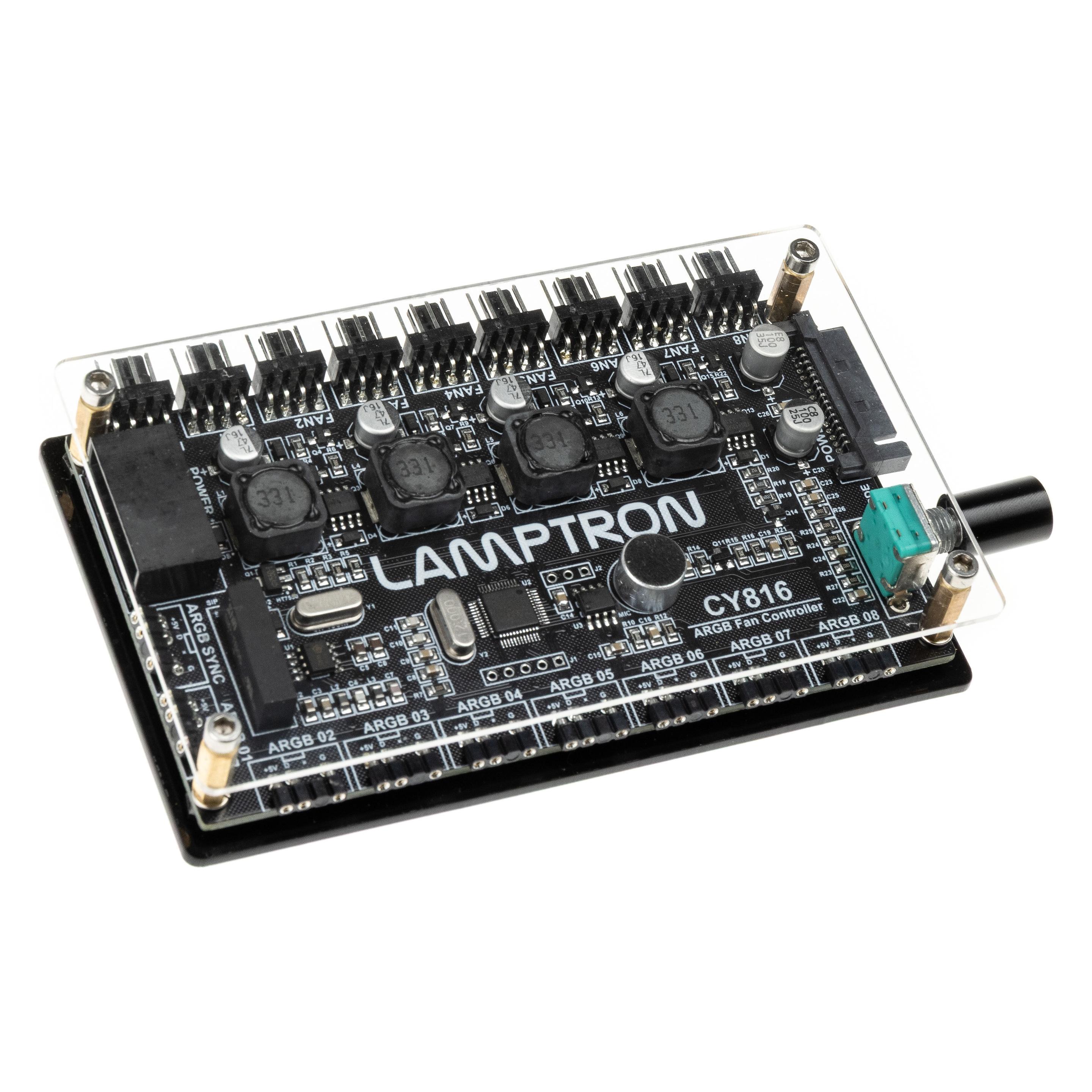 Lamptron CY816 Steuergerät für Lüfter und ARGB - schwarz (LAMP-CY816)